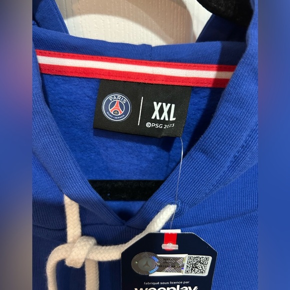 NWT Blue Paris Saint-Germain Men's Core Cool Hoodie XXL - Picture 8 of 10